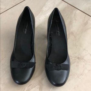 Black heels with Bow tie